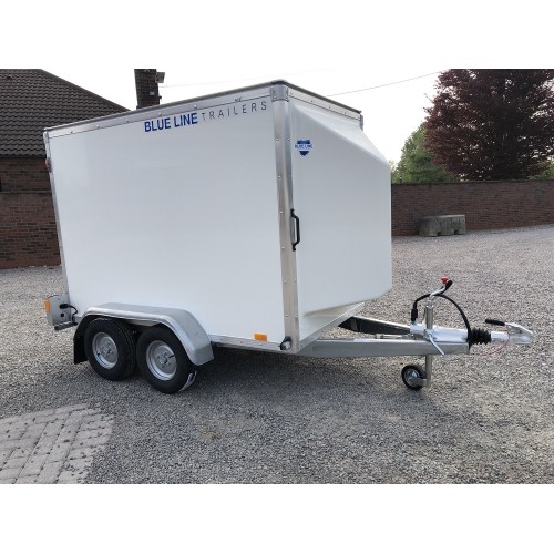 7' x 4' x 5' Single Axle Small Box Van Trailer Blue Line Trailers